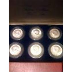 1964-68 Six Half Dollars