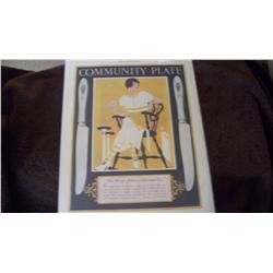 1924 Original Oneida Magazine Ad, Artist Signed