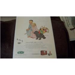 1950 Norman Rockwell Original Dumont Ad, Artist Signed