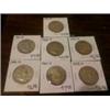 7 Nice Silver Franklin Half dollars