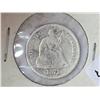 Image 1 : 1871 SEATED LIBERTY HALF DIME (HOLED)