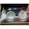 Image 1 : GREAT AMERICAN LIBERTY SILVER DOLLARS SET