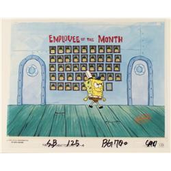 Original Cel SpongeBob Background Employee Production