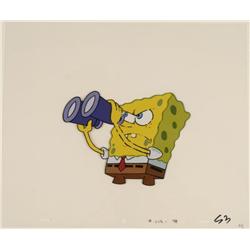 Production Art Purple Binoculars SpongeBob Cel Original