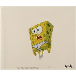 Original Cel Animation Art SpongeBob Mouth Open Walk