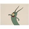 Image 2 : Hand Original Up SpongeBob Production Cel Plankton Art