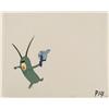 Image 1 : Original Animation Cel SpongeBob Running With Tape Art