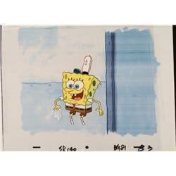 Clean Cup Original SpongeBob Animation Cel Background