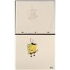 Image 1 : Drawing Cel Original Animation SpongeBob Shut Eyes Art