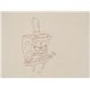 Image 2 : Drawing Cel Original Animation SpongeBob Shut Eyes Art