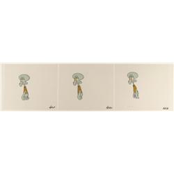 Squidward Walking Art Original SpongeBob Cels Animation