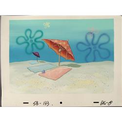 SpongeBob Original Background Animation Beach Art Towel