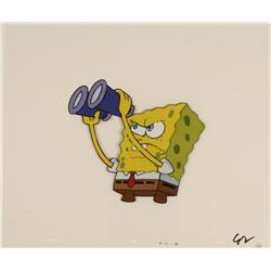 What Does SpongeBob See Animation Cel Original Art Look