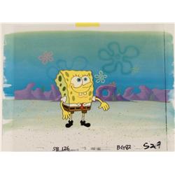 Animation SpongeBob Cel Original Art Background Jolly