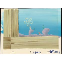 Background Original Animation Out Window SpongeBob Cel