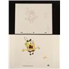 Image 1 : Art Animation Cel Original Panicking SpongeBob Drawing