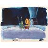 Image 1 : Old Record SpongeBob Original Cel Production Background