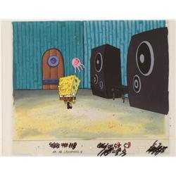 Over SpongeBob Production Original Art Cel Background