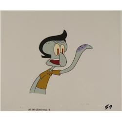 SpongeBob Squidward Hair Orig Animation Production Cel