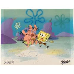 SpongeBob Background Animation Cel Original Note Attack