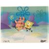 Image 1 : SpongeBob Background Animation Cel Original Note Attack