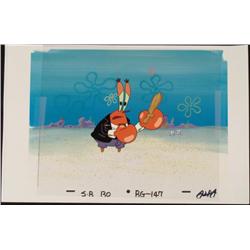 Animation Original SpongeBob Sword Suit Background Cel