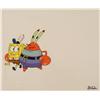 Image 1 : Production Art Cel Mr Krabs SpongeBob Friends Original