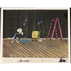 Cel Angry Squid Original SpongeBob Animation Background