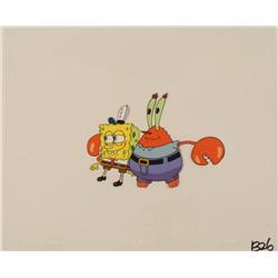 Arm Around SpongeBob Production Original Art Cel Cool