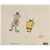 Image 1 : Looking Troubled Animation SpongeBob Cel Original Art