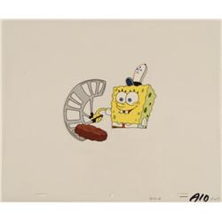 Move Fast Spatula Animation Original Cel Art SpongeBob
