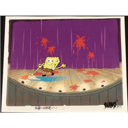 Cel Animation Mop Clean SpongeBob Background Original