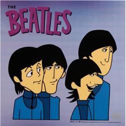 Beatles Cartoon Ltd Ed Sericel Animation Cel -Loves You