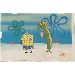 SpongeBob Cel Original Cry Eel Production Background