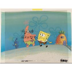 Background Original Music Notes Cel SpongeBob Animation