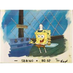 Background Cel Original Animation Art SpongeBob Patties