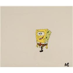 Walking SpongeBob Smile Cel Original Art Production