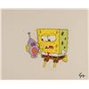 Image 1 : Production Cel SpongeBob Talking On Shell Original Art