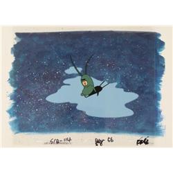 In Puddle Original Animation Cel Background SpongeBob