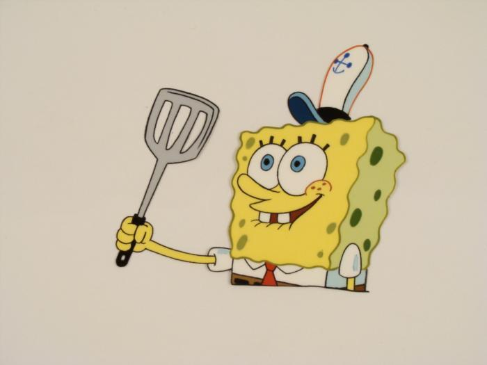 Trusty Spatula Animation Art Cel SpongeBob Original
