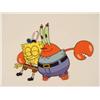 Image 2 : Mr Krabs Hugging SpongeBob Original Animation Cel Art