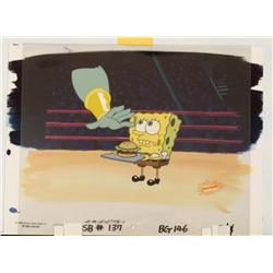 Taste Original Patty SpongeBob Animation Cel Background