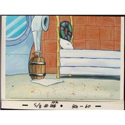 SpongeBob Bedroom Animation Background Original Art