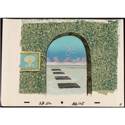 Front Door Original SpongeBob Animation Background Cel