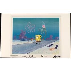 Original Fetch SpongeBob Background Animation Art Cel