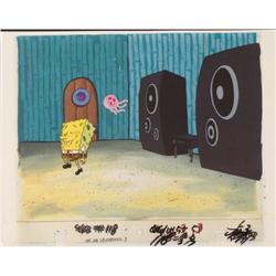 Production Art SpongeBob Background Cel Original Notice