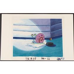 Production Background Spongebob Cel Gary Bed Original