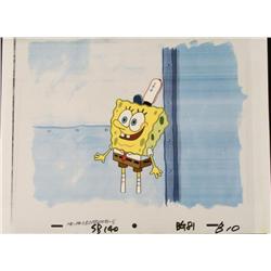 Happy Face Original SpongeBob Animation Background Cel
