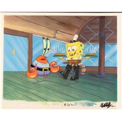 Animation Hot Burgers Original Cel Spongebob Background