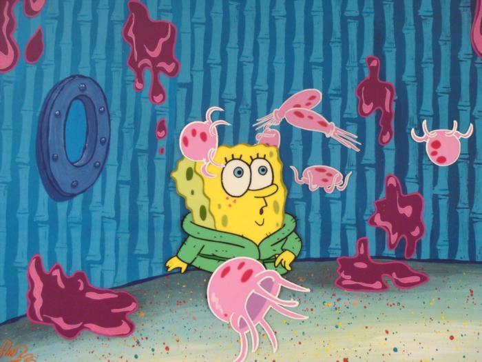 Reproduce Spongebob Jellyfish Cel Original Background Spongebob Animation